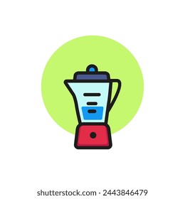 Icon of blender. Smoothie, mixer, appliance. Kitchen concept. Can be used for topics like cooking, home appliance, household.