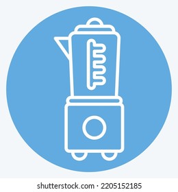 Icon Blender. suitable for Kitchen Appliances symbol. blue eyes style. simple design editable. design template vector. simple illustration