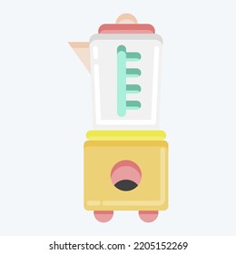Icon Blender. suitable for Kitchen Appliances symbol. flat style. simple design editable. design template vector. simple illustration