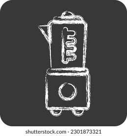 Icon Blender. suitable for Kitchen Appliances symbol. chalk Style. simple design editable