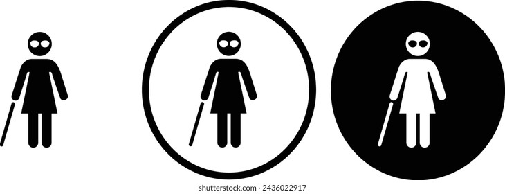 icon blind flow black outline for web site design 
and mobile dark mode apps 
Vector illustration on a white background
