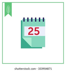 Icon of block calendar with date page