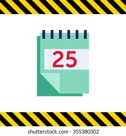 Icon of block calendar with date page