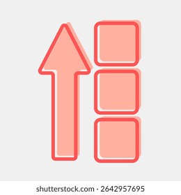 Icon block height. Crypto currency elements. Icon in two tone style.