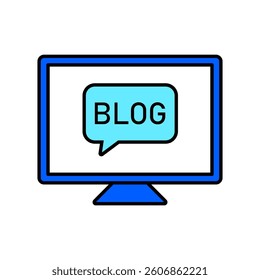 Icon a blog, isolated against a clean background.