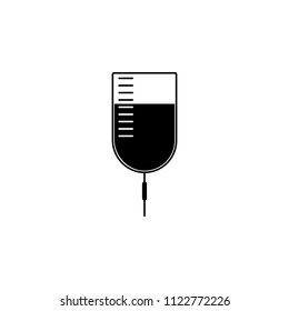 The icon of Blood Bag. Simple flat icon illustration, vector of Blood Bag for a website or mobile application on white background