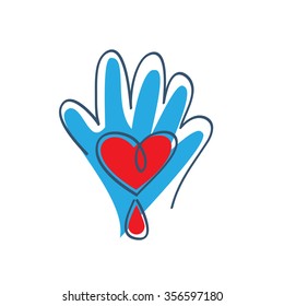 Icon of blood donation