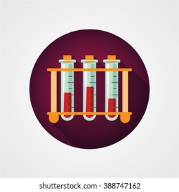 icon blood test tubes