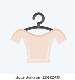 Icon Blouse. suitable for education symbol. flat style. simple design editable. design template vector. simple illustration