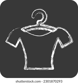 Icon Blouse. suitable for education symbol. chalk Style. simple design editable. design template vector