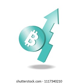icon blue bitcoin 
