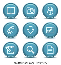 Icon with blue button 6