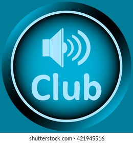 Icon blue club loudspeaker
