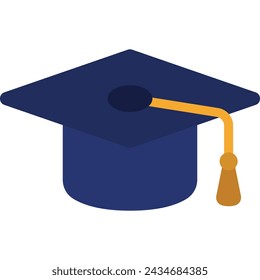 Icon of a blue graduation cap