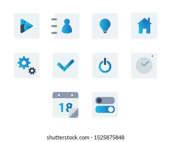 Icon blue modern for app icon