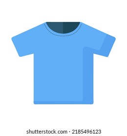 Icon of blue T-shirt design vector  