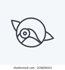 Icon Blueberry. suitable for Fruits and Vegetables symbol. line style. simple design editable. design template vector. simple symbol illustration