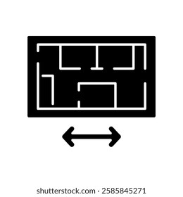 Icon a blueprint, isolated against a clean background.
