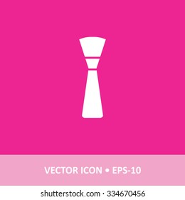 Icon of Blusher on Magenta Color Background. Eps-10.