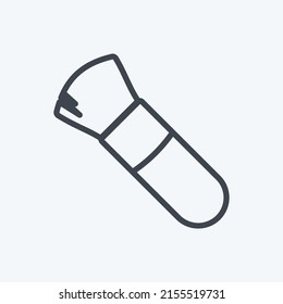 Icon Blushon Brush 1. suitable for beauty care symbol. line style. simple design editable. design template vector. simple symbol illustration