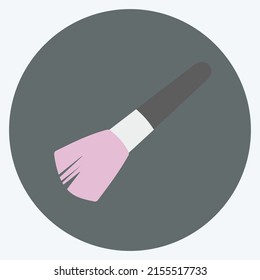 Icon Blushon Brush 2. suitable for beauty care symbol. color mate style. simple design editable. design template vector. simple symbol illustration