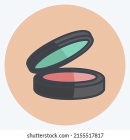 Icon Blushon. suitable for beauty care symbol. flat style. simple design editable. design template vector. simple symbol illustration