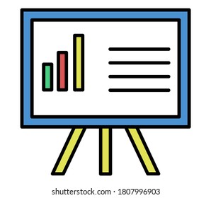 icon board up grow chart report marketing and growth