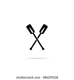 Icon boat oars.