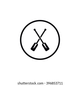Icon boat oars.