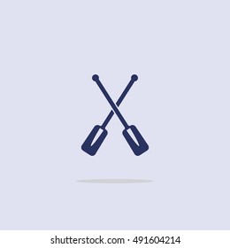 Icon boat oars.