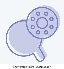 Icon Bobbin Case. suitable for education symbol. two tone style. simple design editable. design template vector. simple illustration
