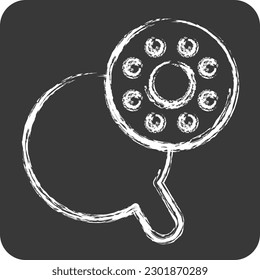 Icon Bobbin Case. suitable for education symbol. chalk Style. simple design editable. design template vector