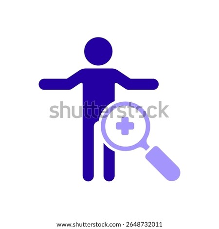 Icon a body check, isolated against a clean background.