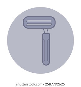 Icon of body razor. Personal grooming concept