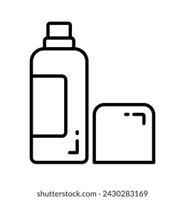 Icon of body spray in trendy style, aroma perfume vector design