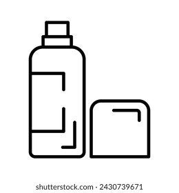 Icon of body spray in trendy style, aroma perfume vector design