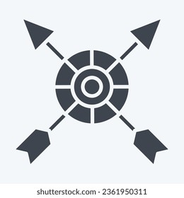 Icon Boho Archer. related to Indigenous People symbol. glyph style. simple design editable. simple illustration