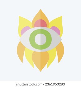 Icon Boho Style. related to Indigenous People symbol. flat style. simple design editable. simple illustration