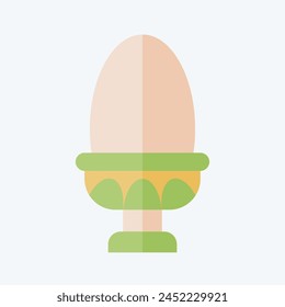 Icon Boiled Egg. related to Healthy Food symbol. flat style. simple design illustration