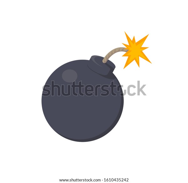 Icon Bomb Sparkles Flat Style Stock Vector (Royalty Free) 1610435242 ...