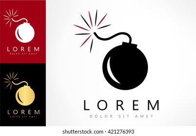 Icon of bomb. Vector design.