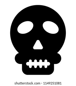 
Icon of a bone depicting human skull
