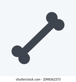Icon Bone for Dog - Glyph Style - Simple illustration,Editable stroke,Design template vector, Good for prints, posters, advertisements, announcements, info graphics, etc.