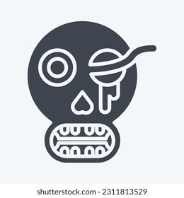 Icon Bones. related to Halloween symbol. glyph style. simple design editable. simple illustration