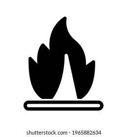 Icon Bonfire With Style Glyph