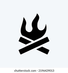 Fuego de iconos. adecuado para el símbolo House. estilo glifo. diseño simple editable. vector de plantilla de diseño. ilustración simple