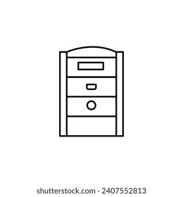 icon book cabinet, home furnishings,Simple Set suitable for any purpose. Web design, mobile apps.	