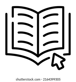 An icon of book doodle vector 


