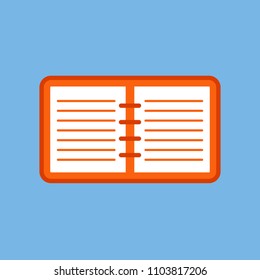 The icon of the book. E-book. Education icon. Vector.