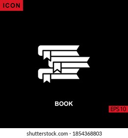 Libro de iconos. Colección de símbolos de iconos de vector llenos, glifos o planos para el diseño de conceptos móviles y aplicaciones web.